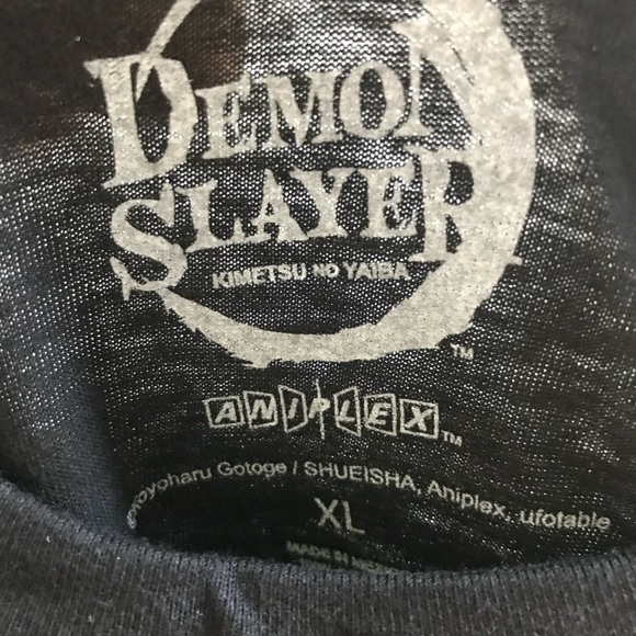 NWT Black Demon Slayer Anime Men’s T-Shirt, Sz XL - Picture 4 of 9